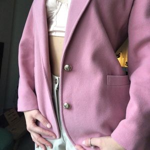 SALE warm wool amazing quality baby pink blazer